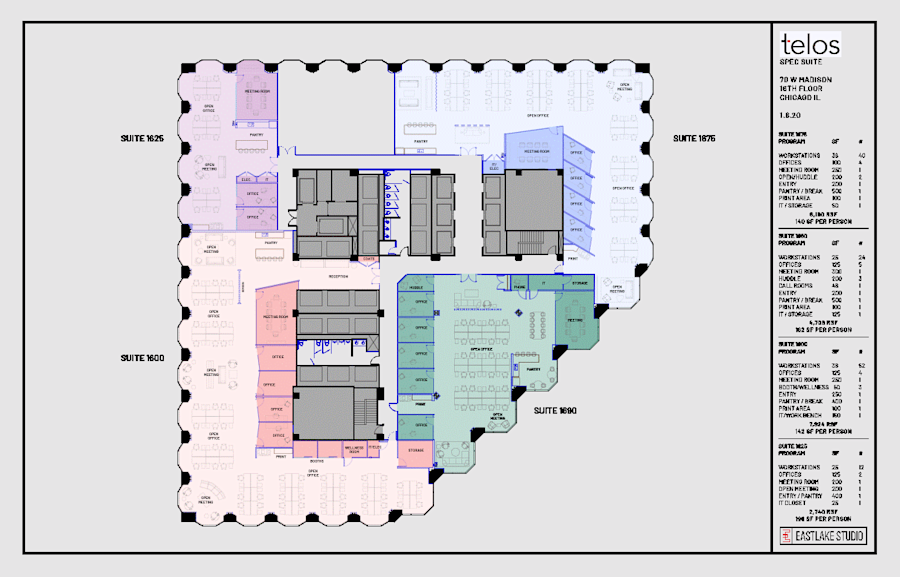 Floor plan - Partial 16th Floor, Suite 1600 - 70 West Madison Street