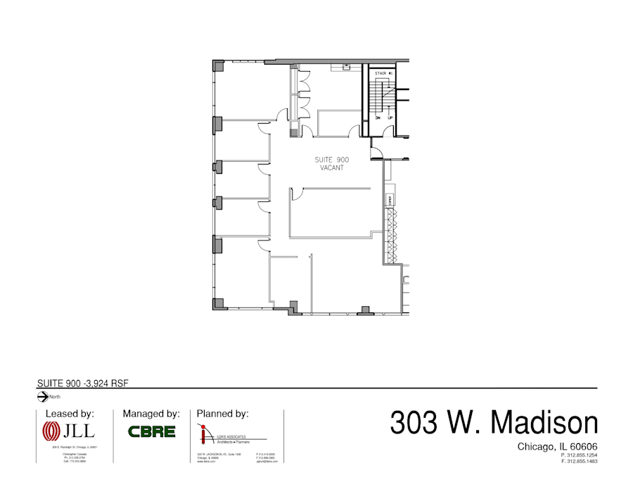 Floor plan - Partial 9th Floor, Suite 900 - 303 West Madison