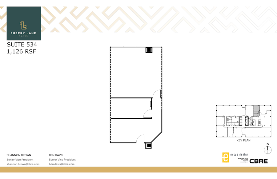 Floor plan - Partial 5th Floor, Suite 534 - Sherry Lane Place - 5956 Sherry Lane
