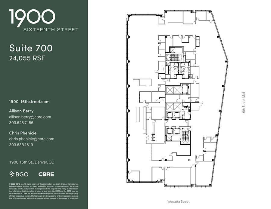 Floor plan - Entire 7th Floor, Suite 700 - 1900 Sixteenth Street