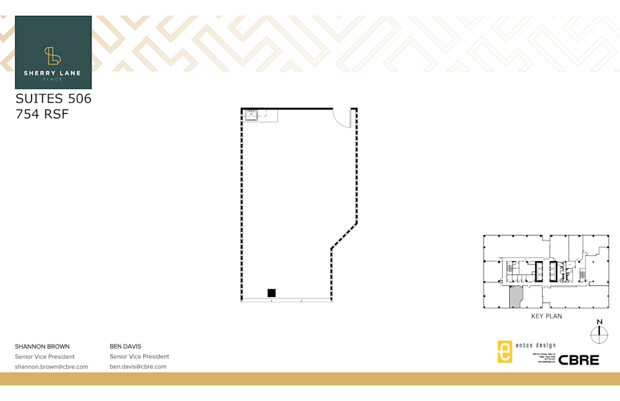Floor plan - Partial 5th Floor, Suite 506 - Sherry Lane Place - 5956 Sherry Lane