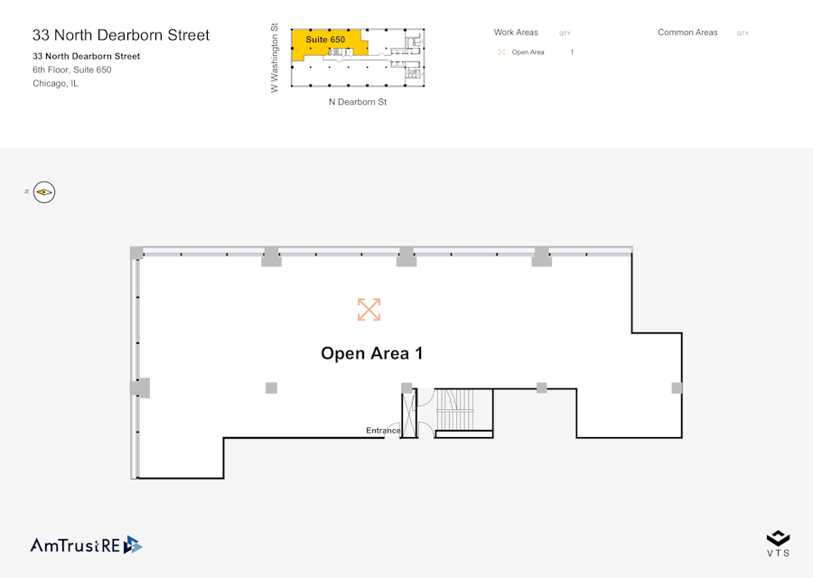 Floor plan - Partial 6th Floor, Suite 650 - 33 North Dearborn Street