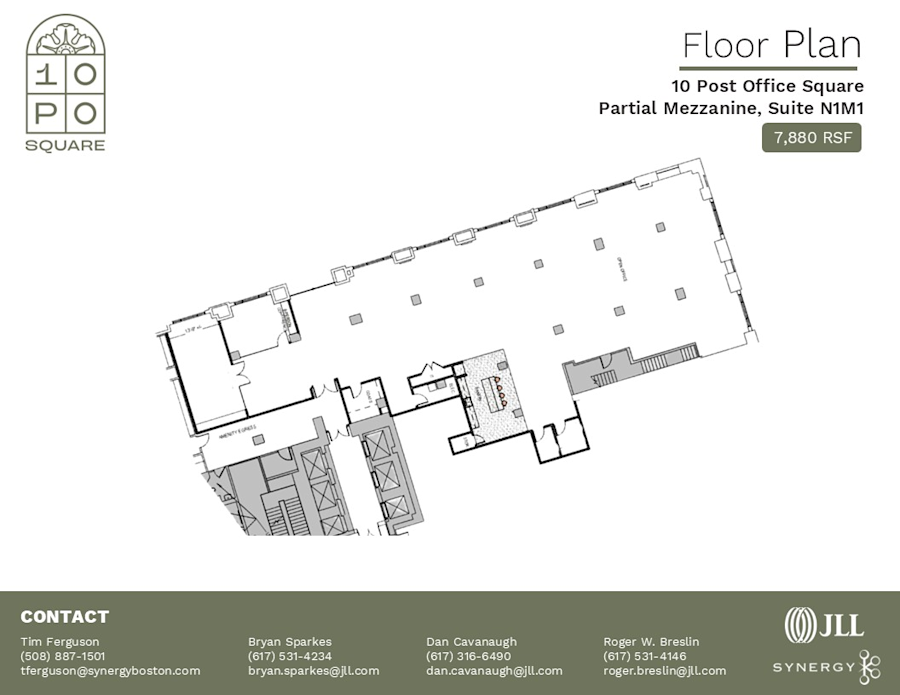 Floor plan - Partial Nmezz, Suite N1M1 - 10 Post Office Square
