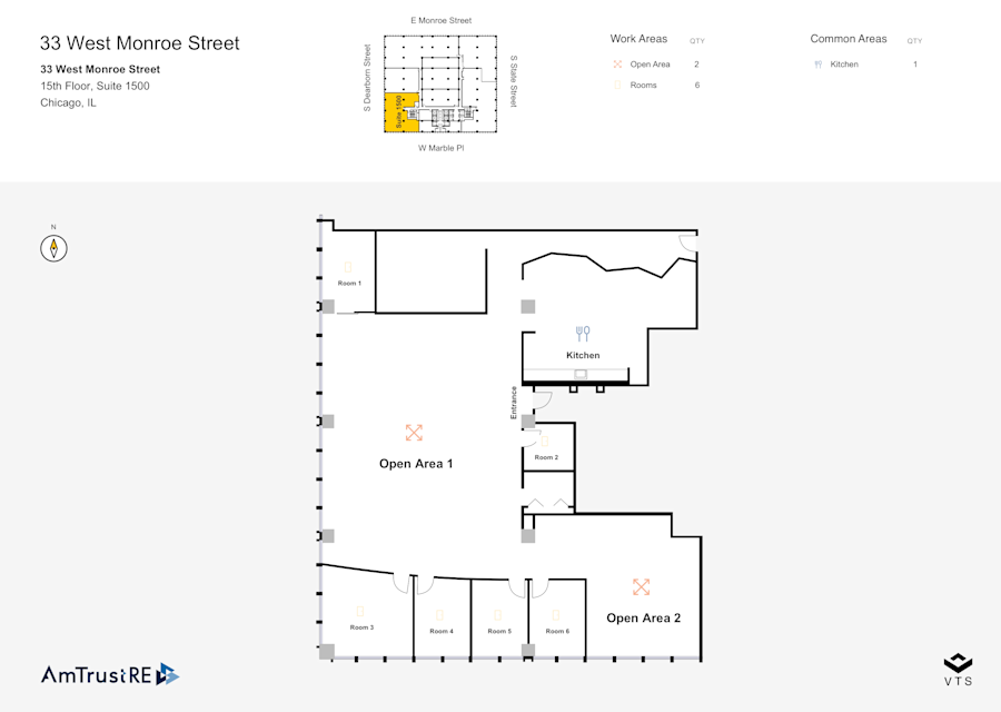 Floor plan - Partial 15th Floor, Suite 1500 - 33 West Monroe Street