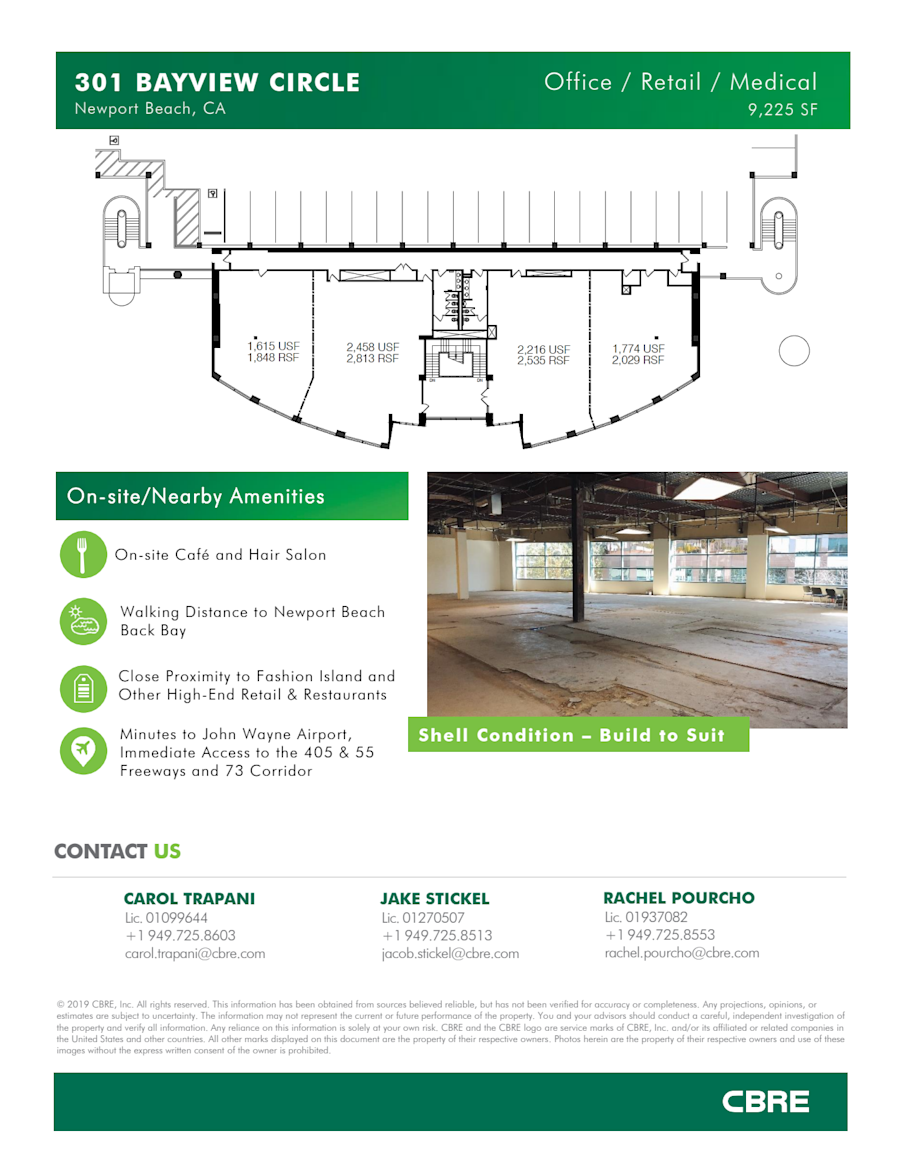 Floor plan - Entire 2nd Floor, Suite 200 Retail - Bayview - 3501 Jamboree Road