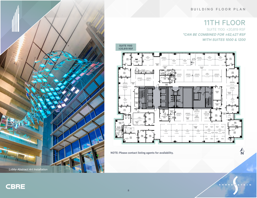 Floor plan - Entire 11th Floor, Suite 1100 - U.S. Bank Tower - 621 Capitol Mall