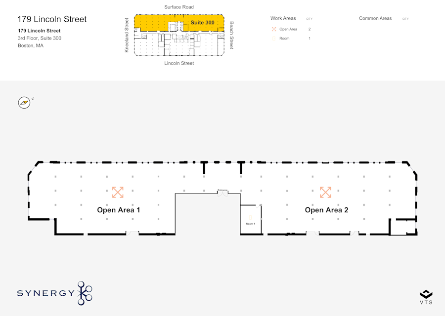 Floor plan - Partial 3rd Floor, Suite 300 - 179 Lincoln Street