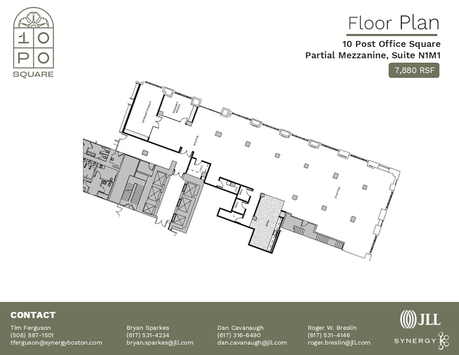 Floor plan - Partial Nmezz, Suite N1M1 - 10 Post Office Square