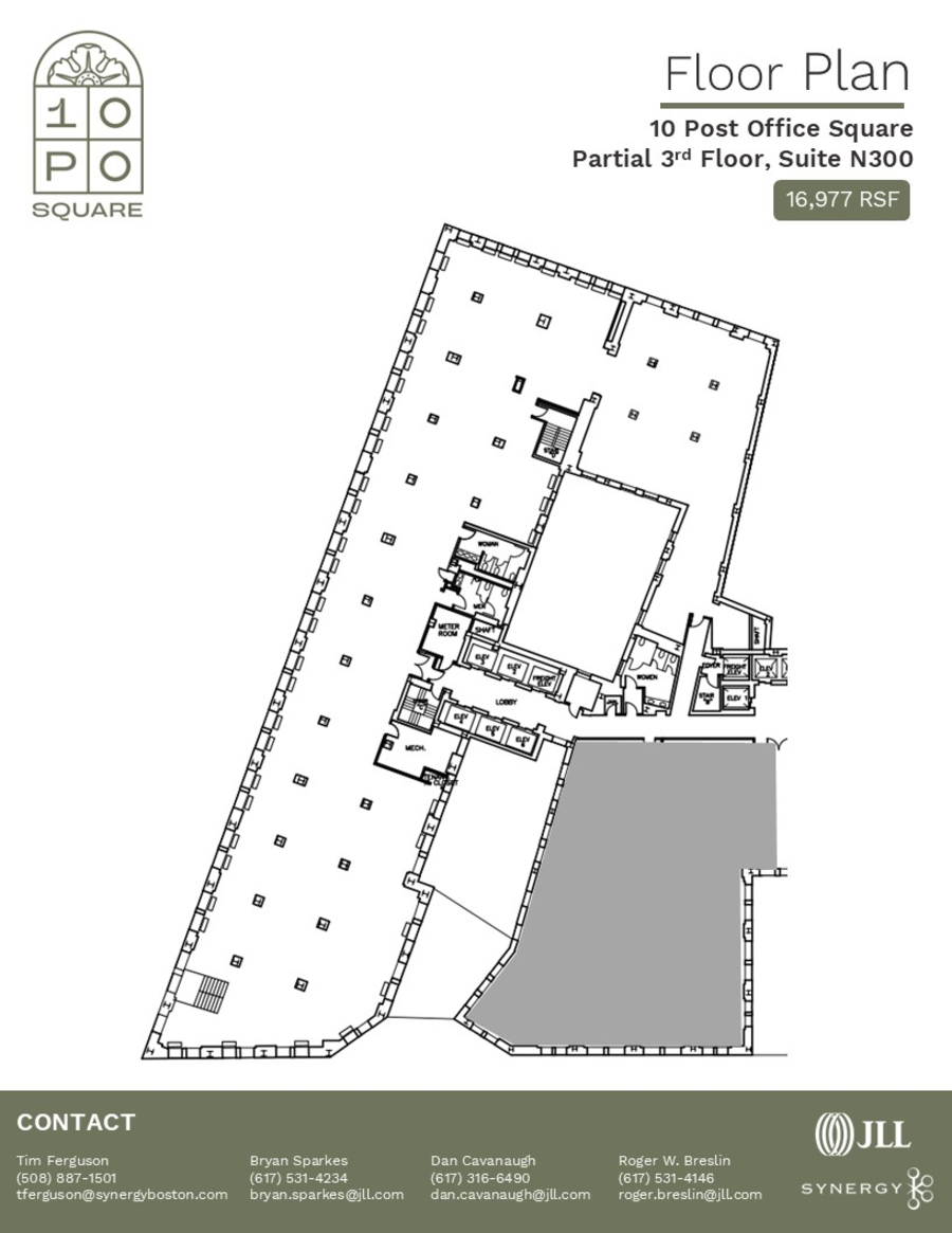 Floor plan - Entire N3, Suite N300 - 10 Post Office Square