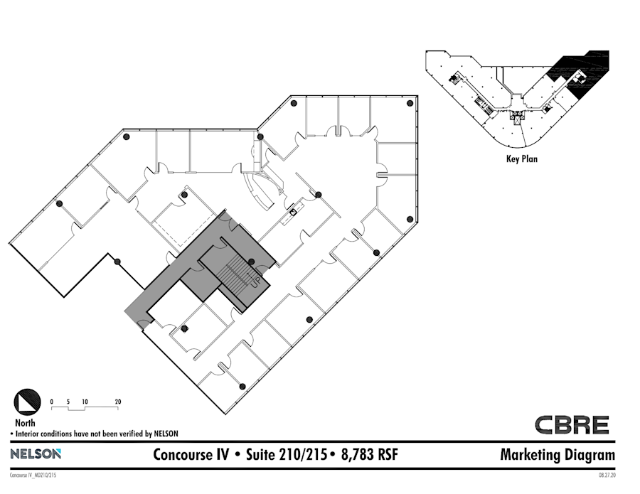 Floor plan - Partial 2nd Floor, Suite 210 - Concourse IV - The Collective at Concourse - 1 Concourse Parkway