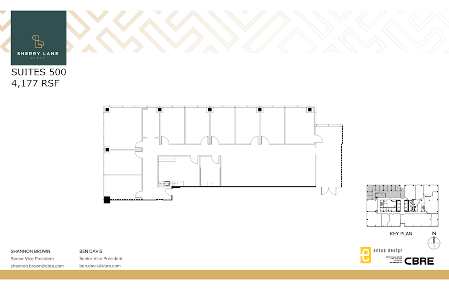 Floor plan - Partial 5th Floor, Suite 500 - Sherry Lane Place - 5956 Sherry Lane