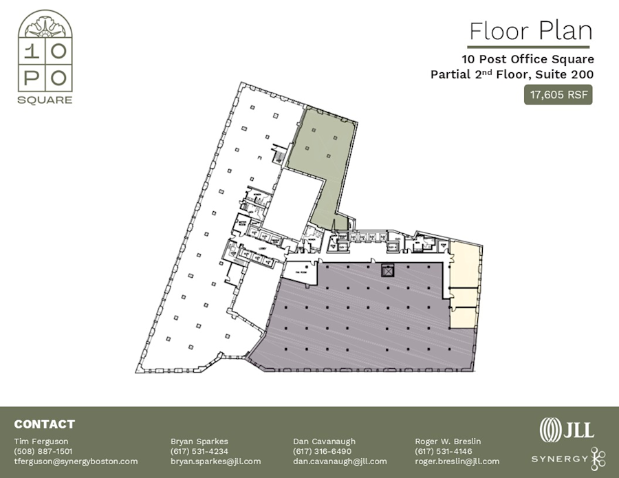 Floor plan - Entire S2, Suite S200 - 10 Post Office Square