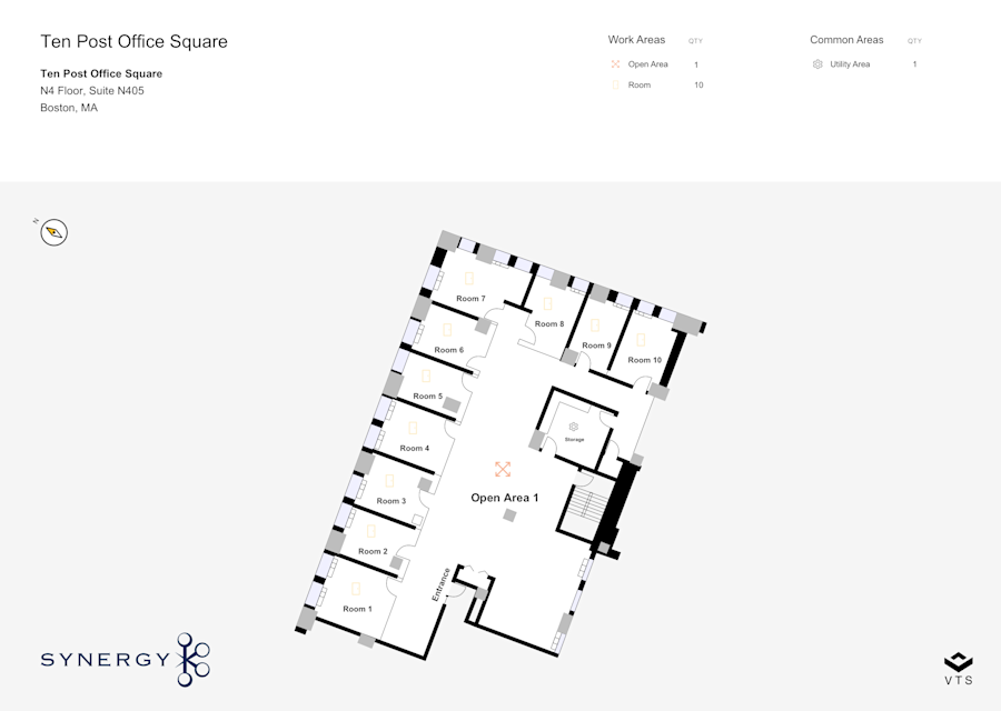 Floor plan - Partial N4, Suite N405 - 10 Post Office Square