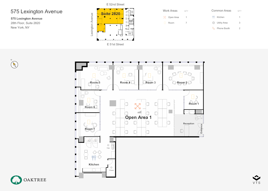 Floor plan - Partial 28th Floor, Suite 2820 - 575 Lexington Avenue