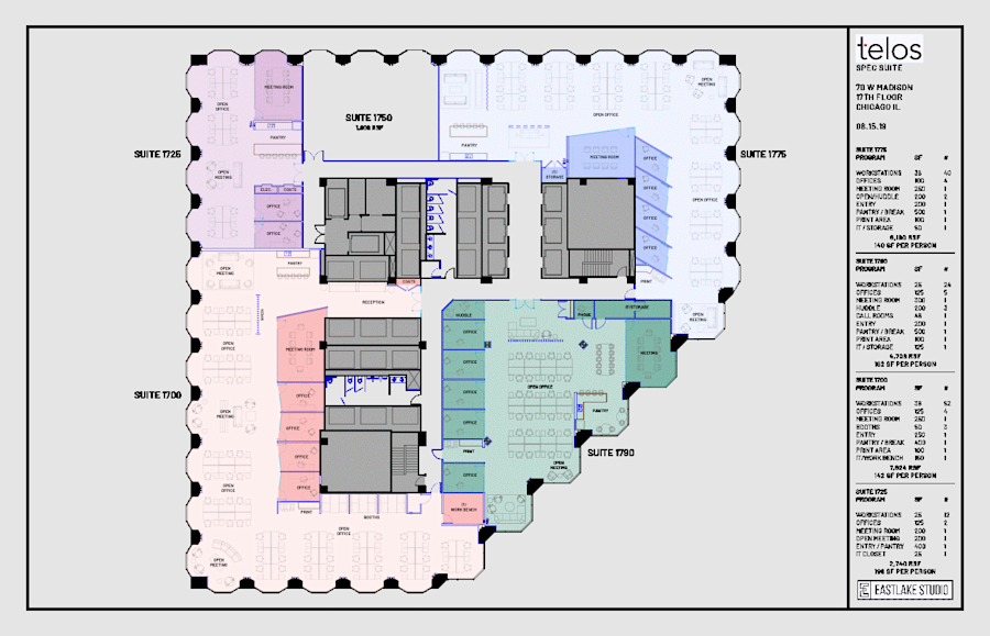 Floor plan - Partial 17th Floor, Suite 1775 - 70 West Madison Street