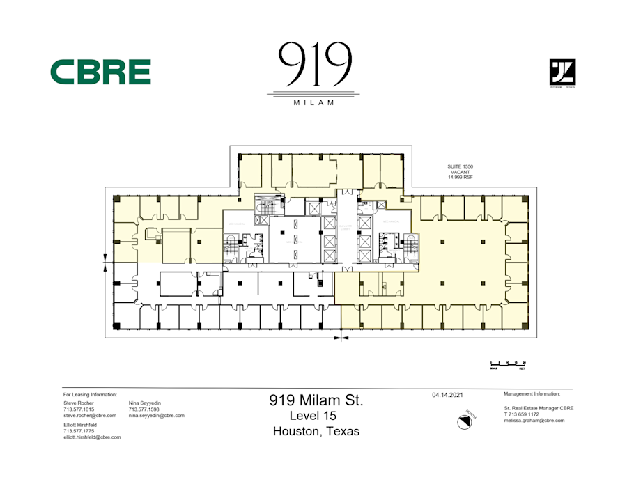 Floor plan - Partial 15th Floor, Suite 1550 - 919 Milam Street