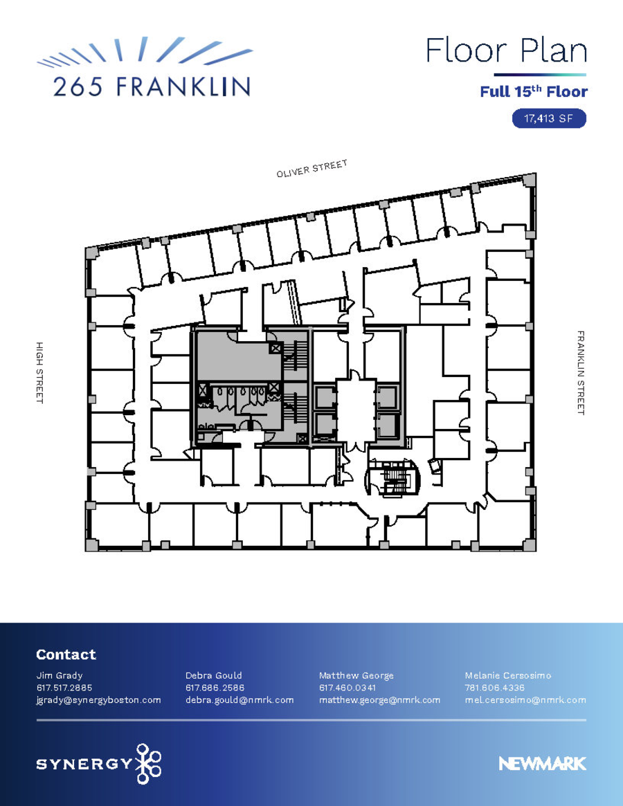 Floor plan - Entire 15th Floor, Suite 1501 - 265 Franklin Street