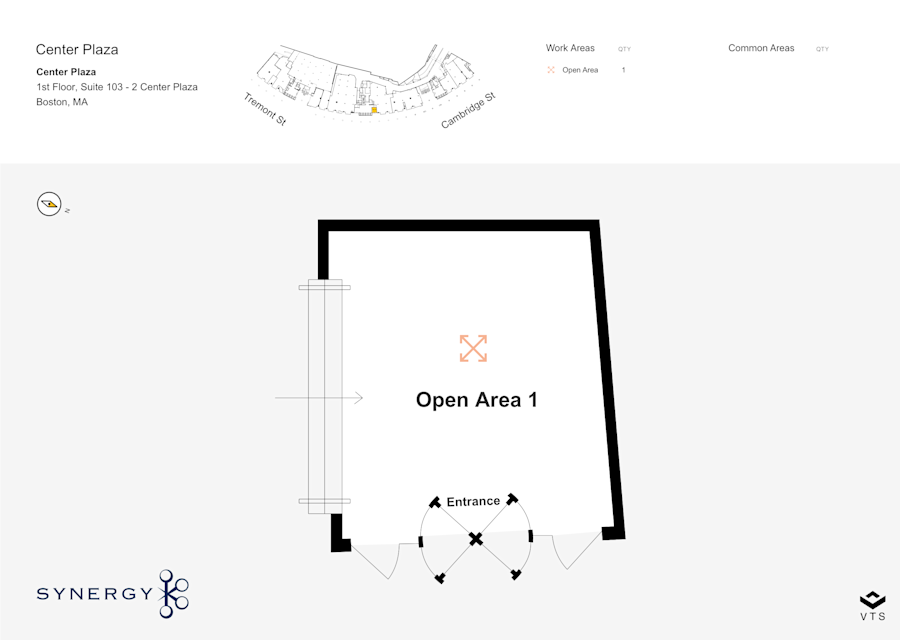 Floor plan - 1st Floor, Suite 103 - 2 Center Plaza - Center Plaza