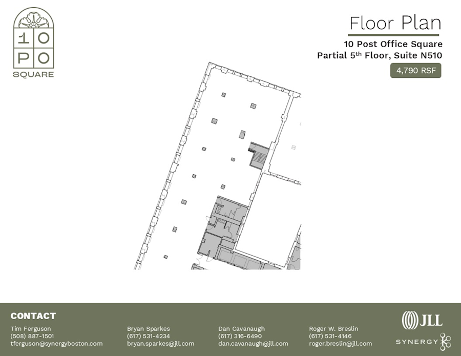 Floor plan - Entire N5, Suite N510 - 10 Post Office Square