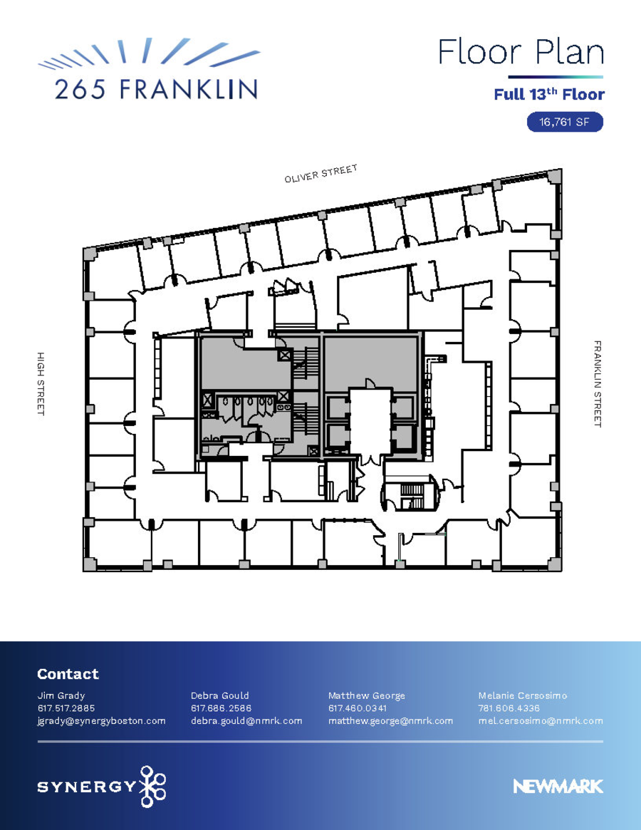Floor plan - Entire 13th Floor, Suite 1301 - 265 Franklin Street