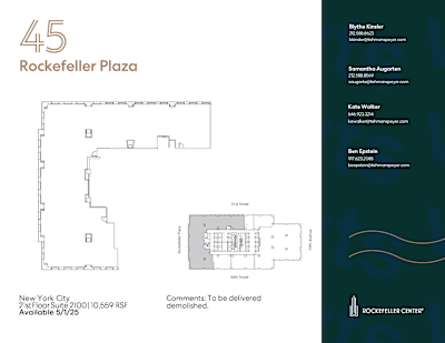 45 Rockefeller Plaza - 630 5th Avenue, New York, NY Commercial Space ...