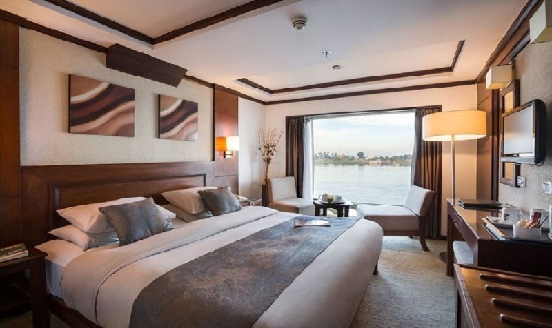 Farah Nile Cruise Royal Suite — Sliding Window Fully Open | 2 Royal Suites Only | $1,299