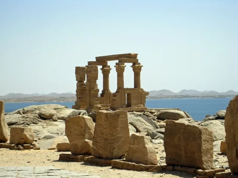Kiosk of Qertassi Aswan — elegant relocated Nubian monument beside Kalabsha Temple