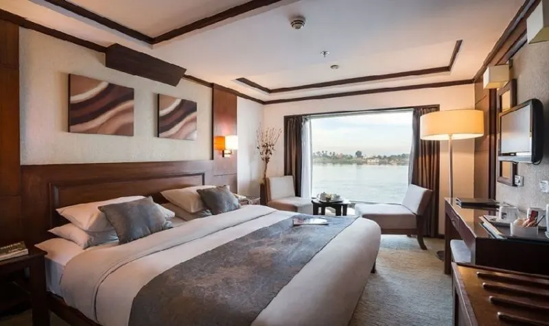 Farah Nile Cruise Royal Suite — Sliding Window Fully Open | 2 Royal Suites Only | $1,299