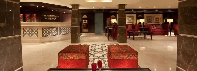 Steigenberger Minerva Lobby 2026 — Ultra Deluxe | Beauty Salon & Meeting Room | Corporate Welcome
