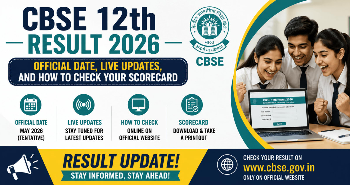 CBSE 12th Result 2026: Direct Link, Date & Time, and How to Check