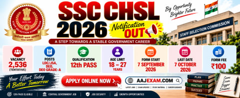 SSC CHSL 2026 Notification Out: 2,536 Vacancies, 12th Pass Candidates Apply, Check Eligibility, Dates, Posts & Fee