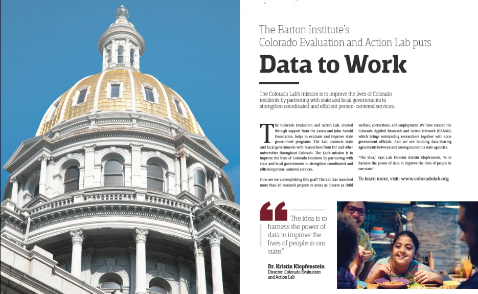 The Colorado Evaluation and Action Lab The Colorado Evaluation and Action Lab