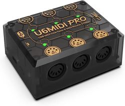 CME U6MIDI Pro - USB MIDI interface with advanced router & filter - plug-and-play USB MIDI and 3-in-3-out MIDI ports