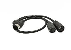 SinLoon DIN 5-Pin Splitter Y Adapter MIDI Cable