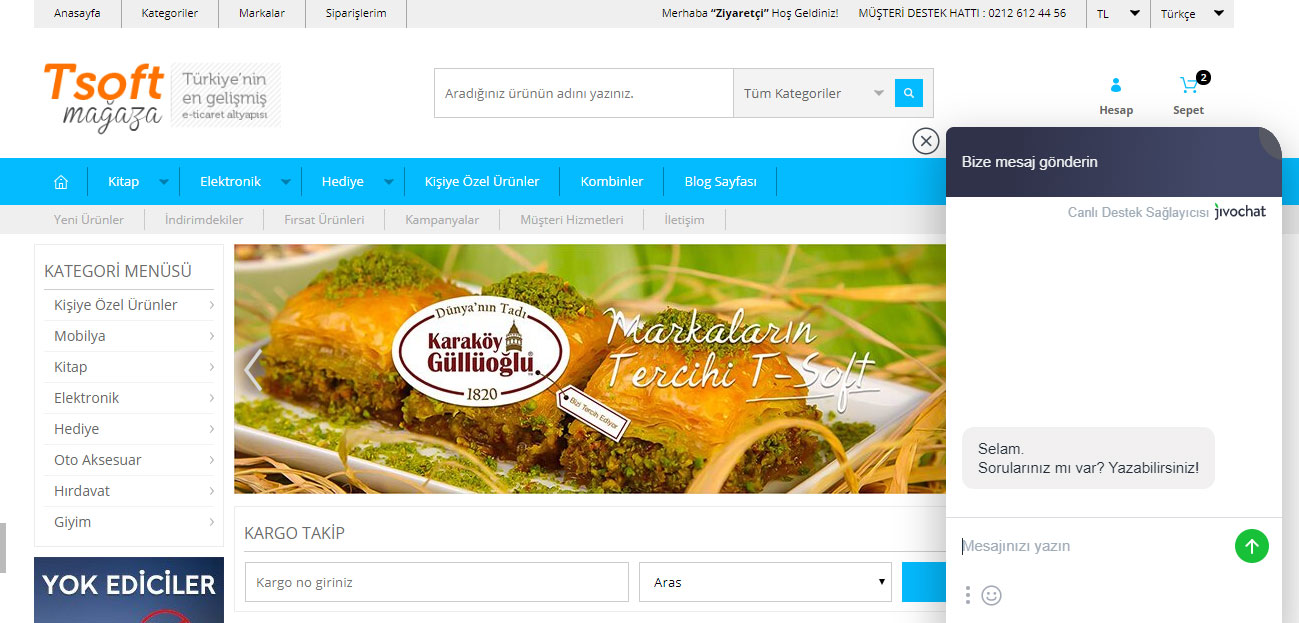 JivoChat Canlı Destek Sistemi ekran görüntüsü 1