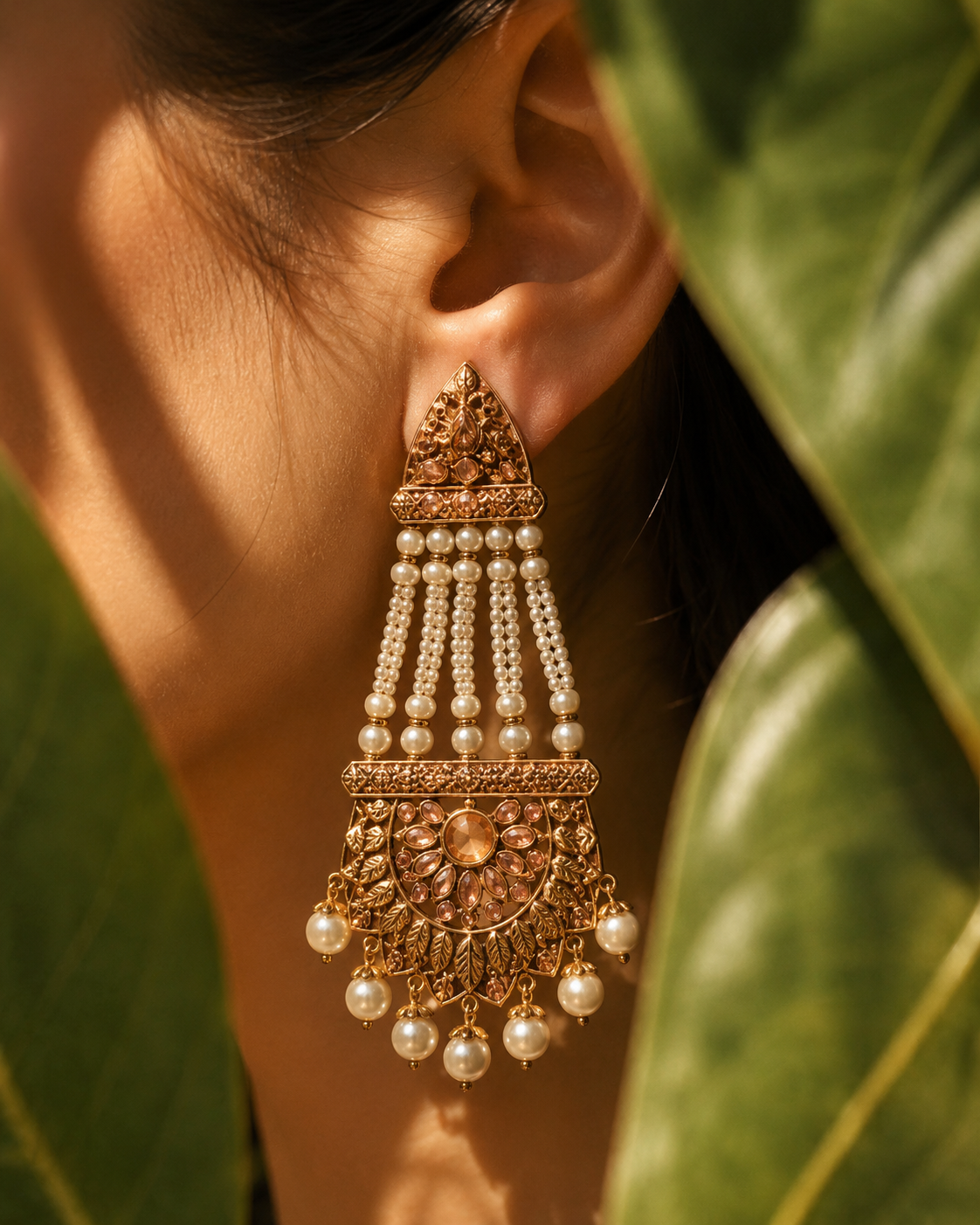Elara- Heritage Pearl Statement Earrings