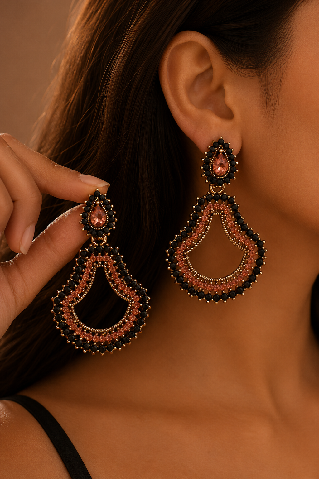 Midnight Crystal Earrings