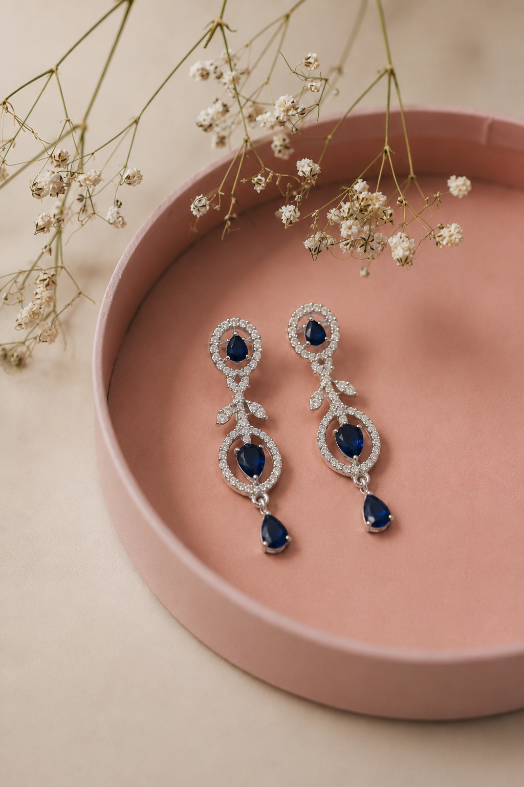 Royal Blue Crystal Drop