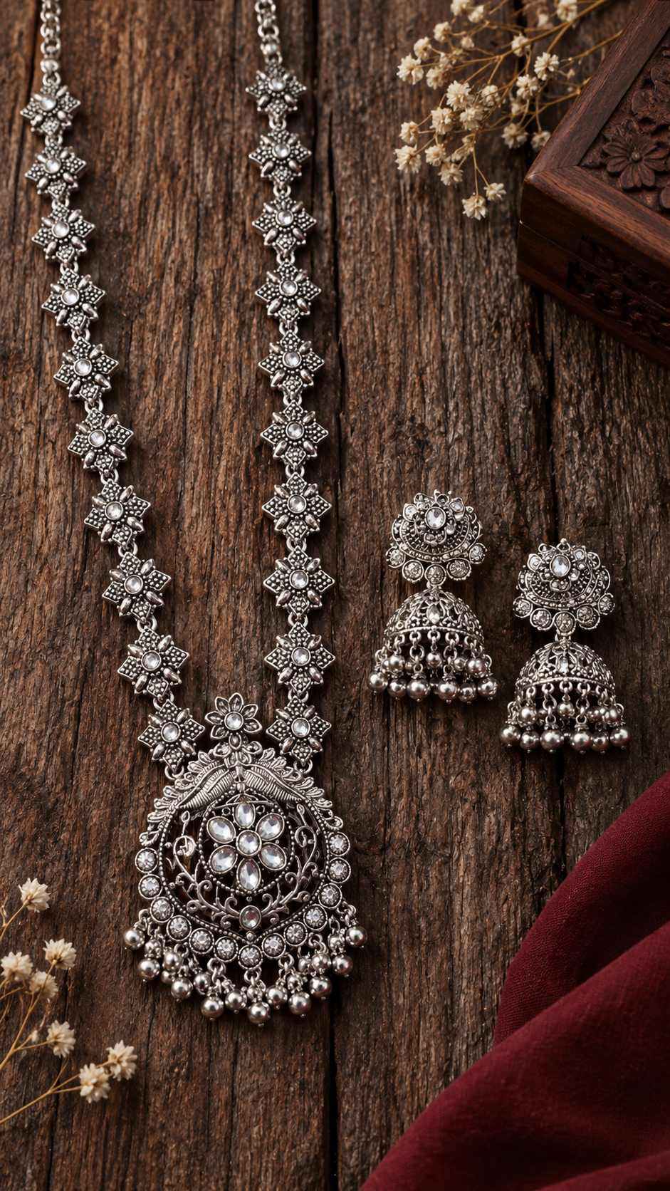 Phool Long Chokar Set