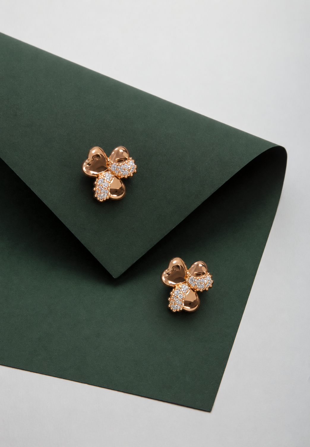 Rosegold Flower Studs