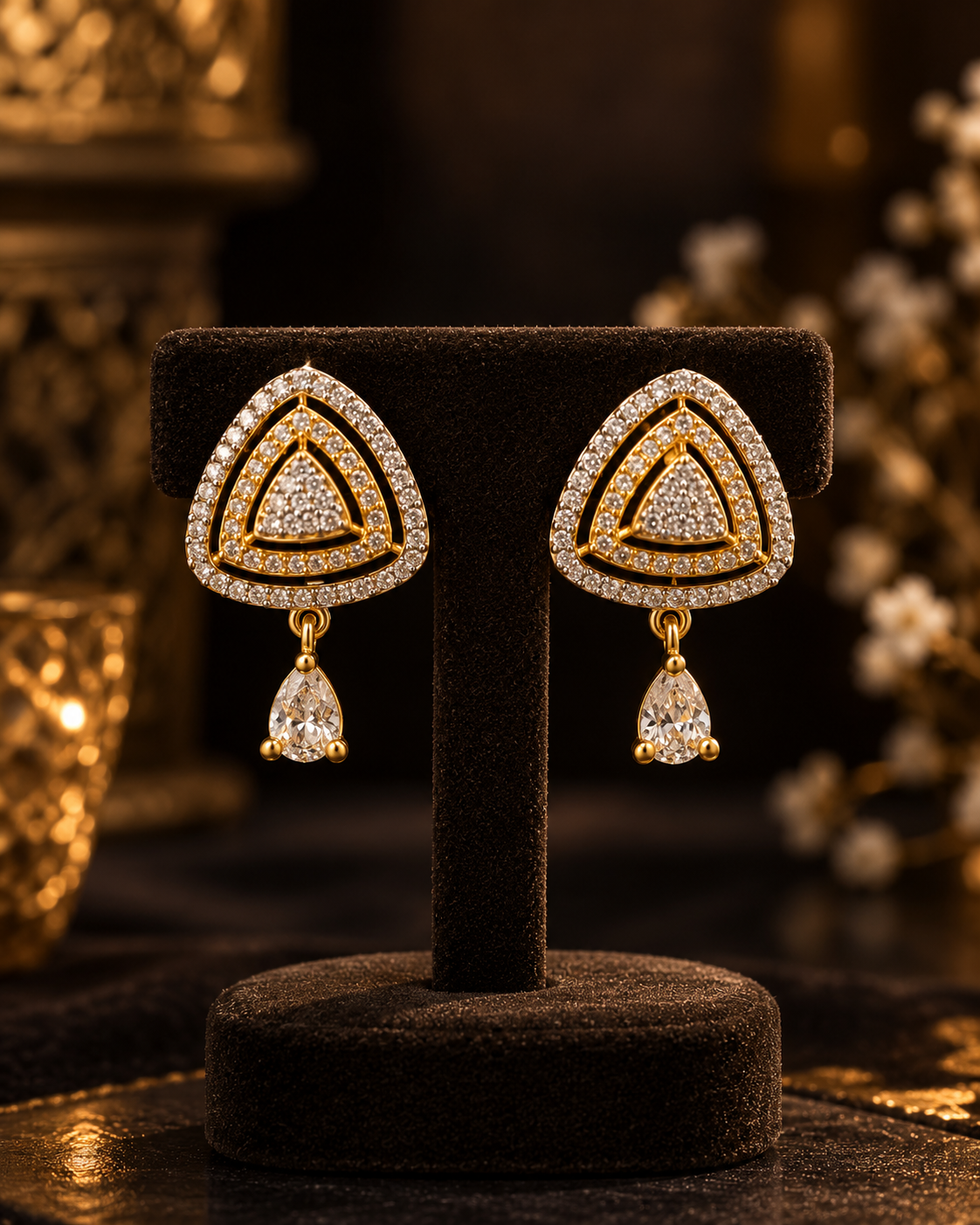 Triangle Drop Earrings