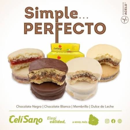 Alfajor Celisano chocolate 80g