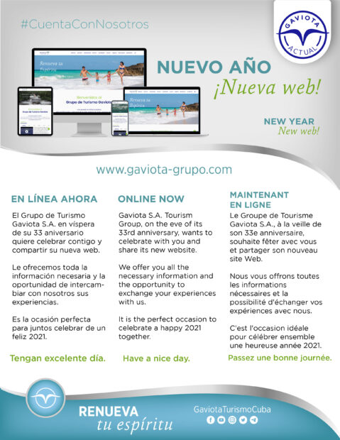 En línea ahora con Gaviota en su ¡Nueva web!