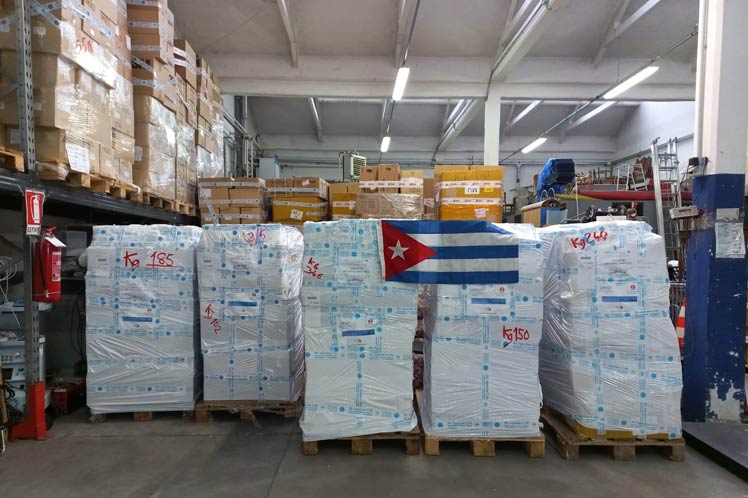 Italia envía a Cuba nueva donación de insumos médicos