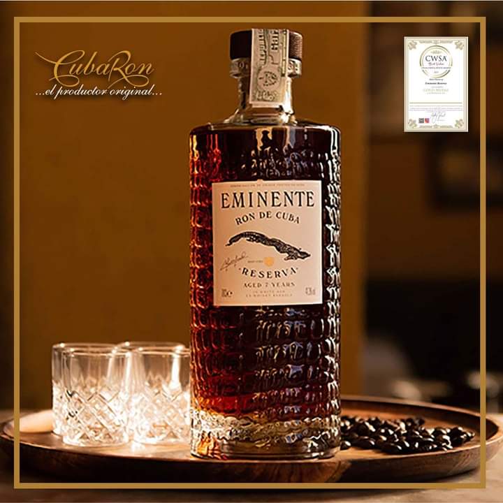 Ron Eminente Reserva de Cuba premiado con medalla de oro en concurso en China