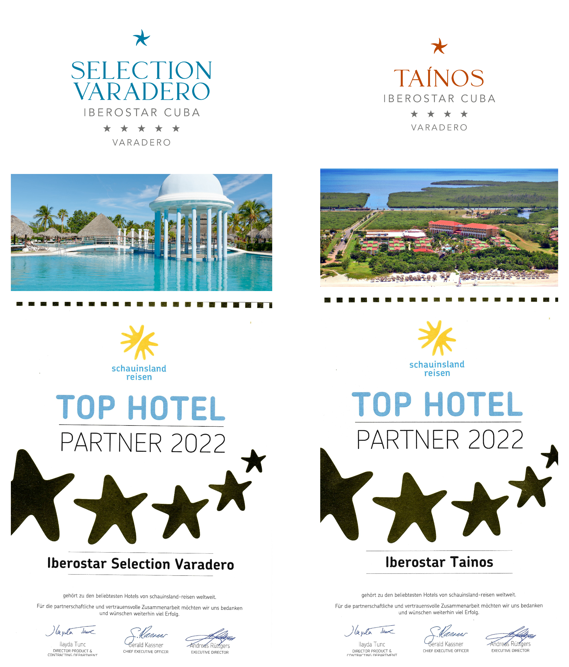 “Top Hotel Partner 2022” para Iberostar Cuba Hotels & Resorts