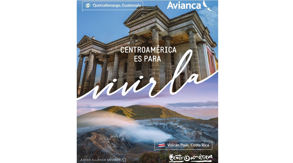 Avianca y CATA lanzan "Centroamérica es para vivirla"