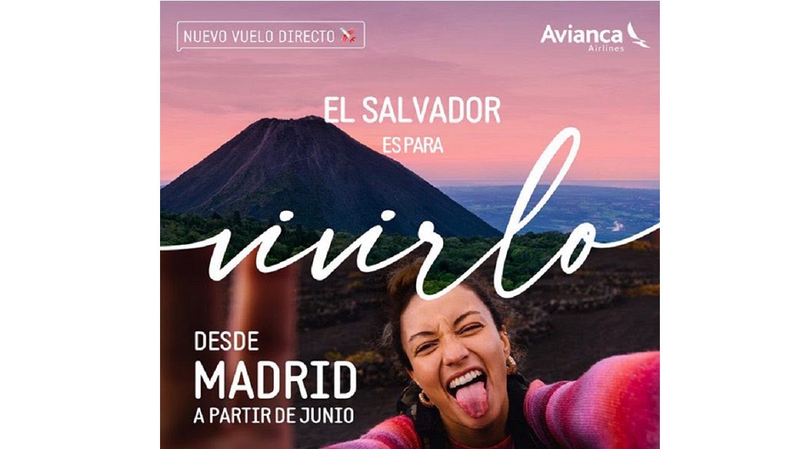Avianca volará directa entre El Salvador y Madrid