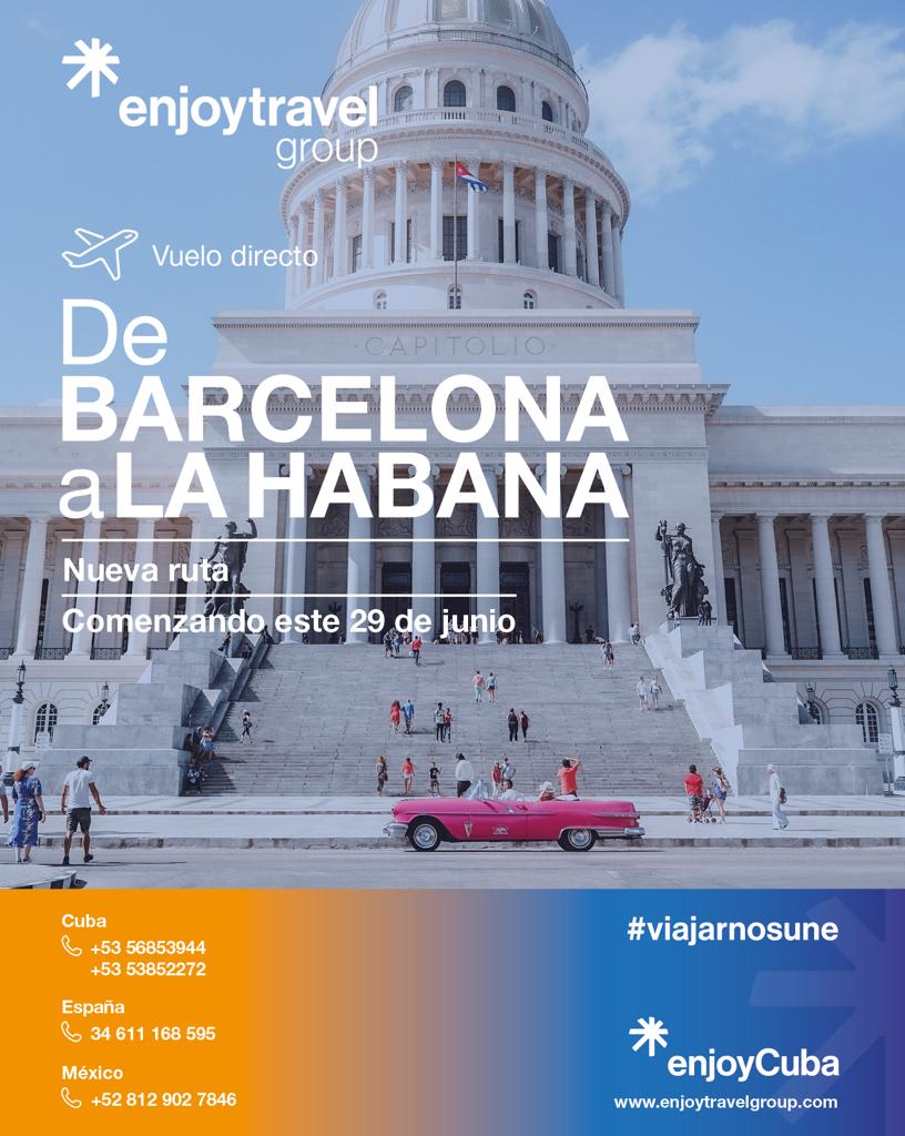 Enjoy Travel Group – Enjoy Cuba anuncia más operaciones aéreas a Cuba