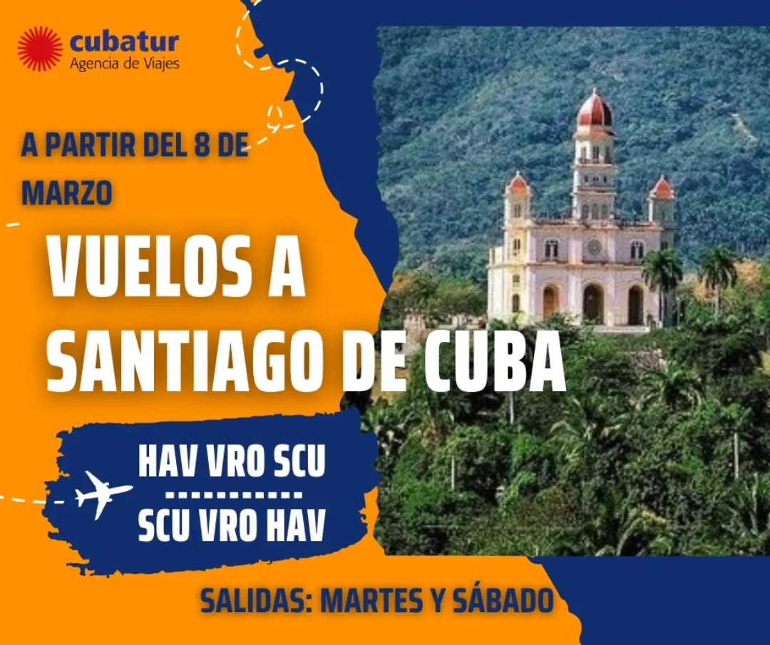 Vuela a Santiago de Cuba desde La Habana con Cubatur